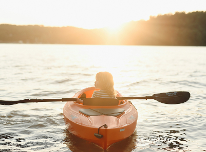 kid on kayak